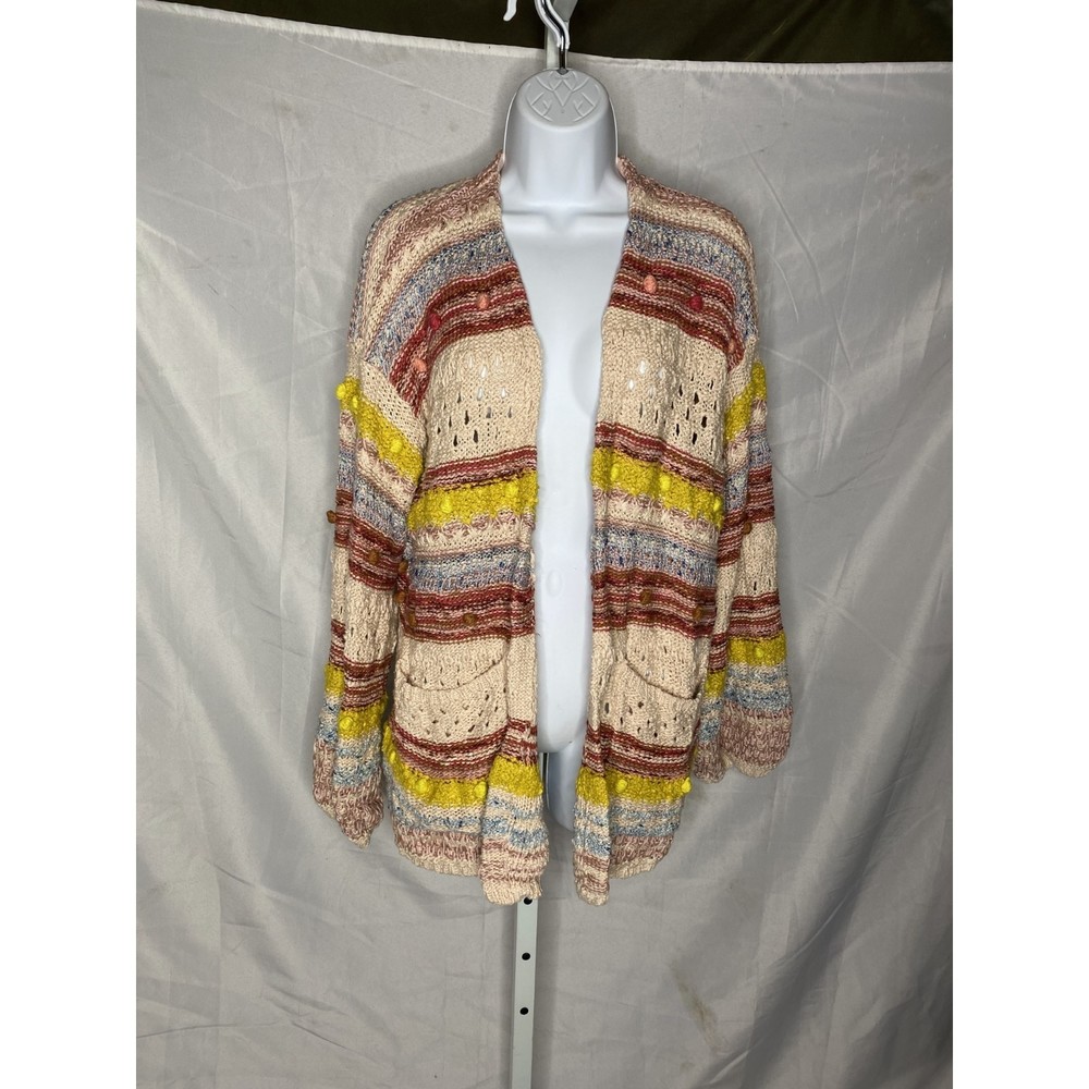 IZABEL POMMED CARDIGAN by Anthropologie Sz L NWT